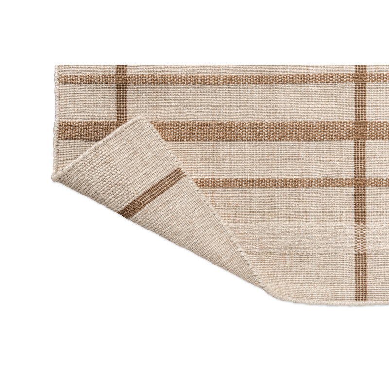Line Flatweave Striped Area Rug in Beige, Runner 2'2" x 7'7"