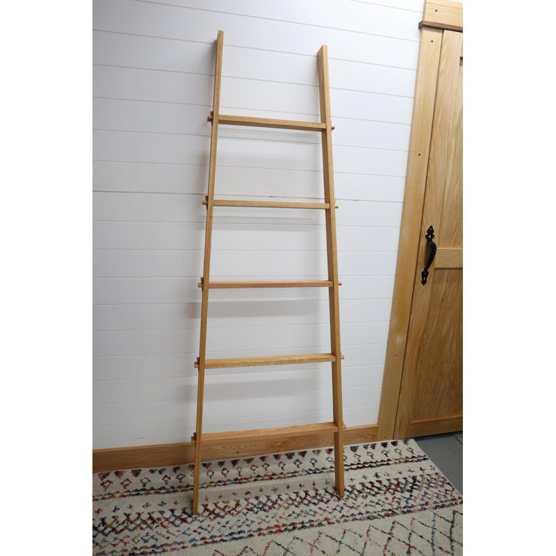 Solid Oak 72" X25" Tapered Blanket Ladder