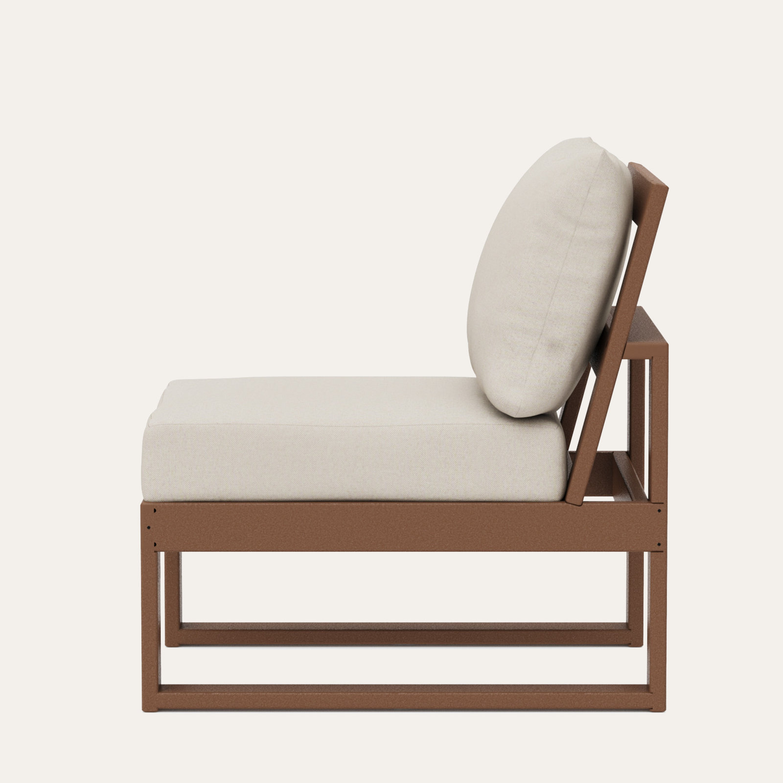 Edge Patio Lounge Chair, Dune Burlap Revolution®, Teak