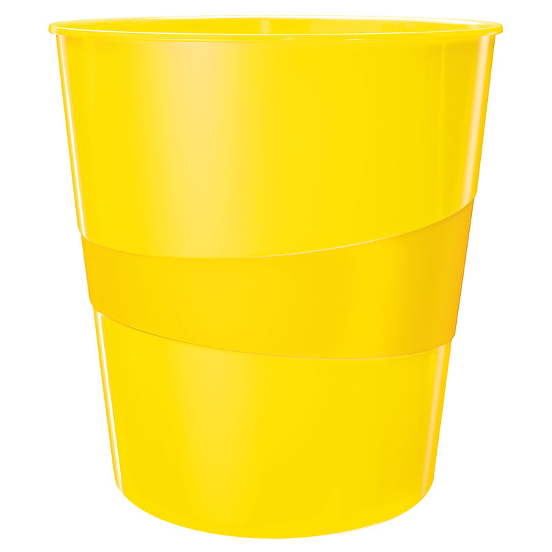 15 Litre Waste Basket, Yellow