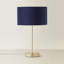 Dadiva Brushed Chrome Stem Table Lamp with Velvet Reni Shade-412353861-438168487-412353863