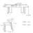 Sintered stone rectangle dining table set-108223989