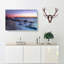 Ocean Reaching The Beach At Sunset In Abstract - Wrapped Canvas Painting-55312067