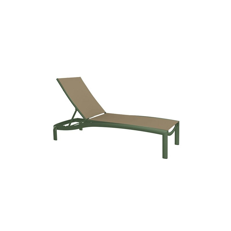 Kor Outdoor Chaise Lounge, Shell, Gold Coast