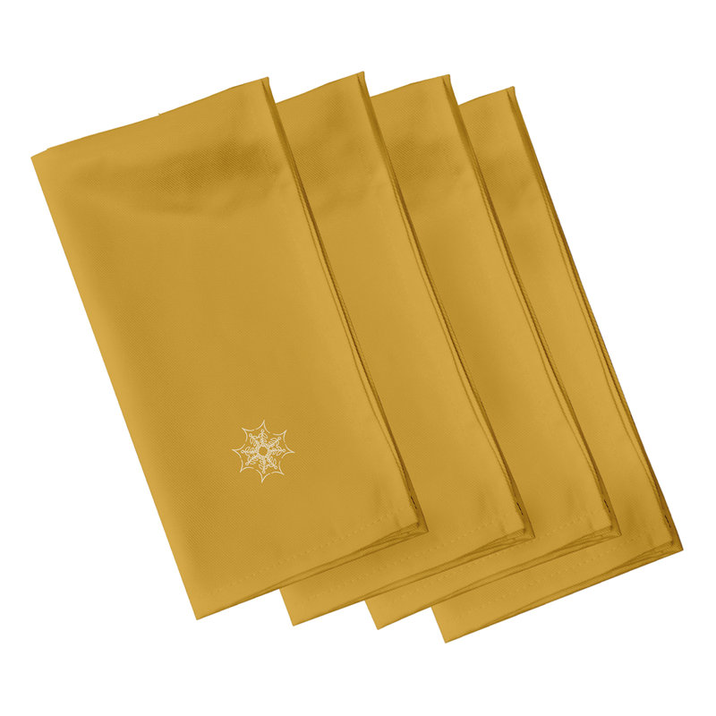 Krystoffer Web Art Napkins, Yellow