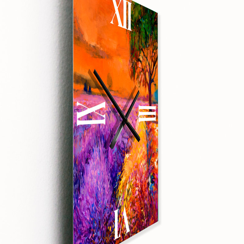 Horloge murale mauve lavande, Petit