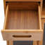 Armoire de rangement en bambou avec 2 tiroirs Brycie