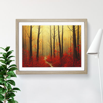 Warm Autumn Forest Vol.1 - Single Picture Frame Painting