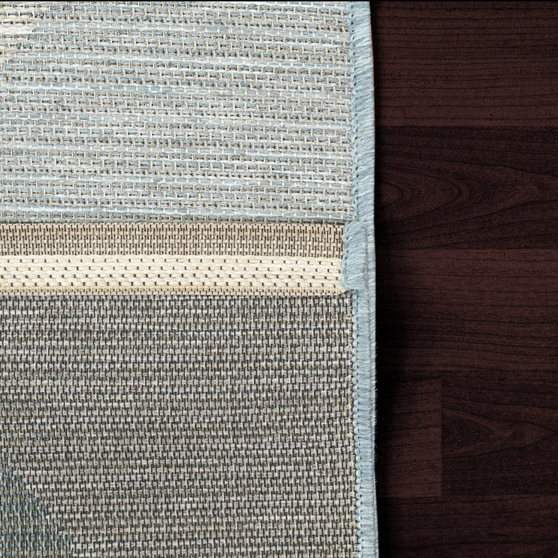 Mori Geometric Indoor / Outdoor Rug, Rectangle 3'11" x 5'7"