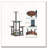 6-Tier Rustic Brown Corner Plant Shelf