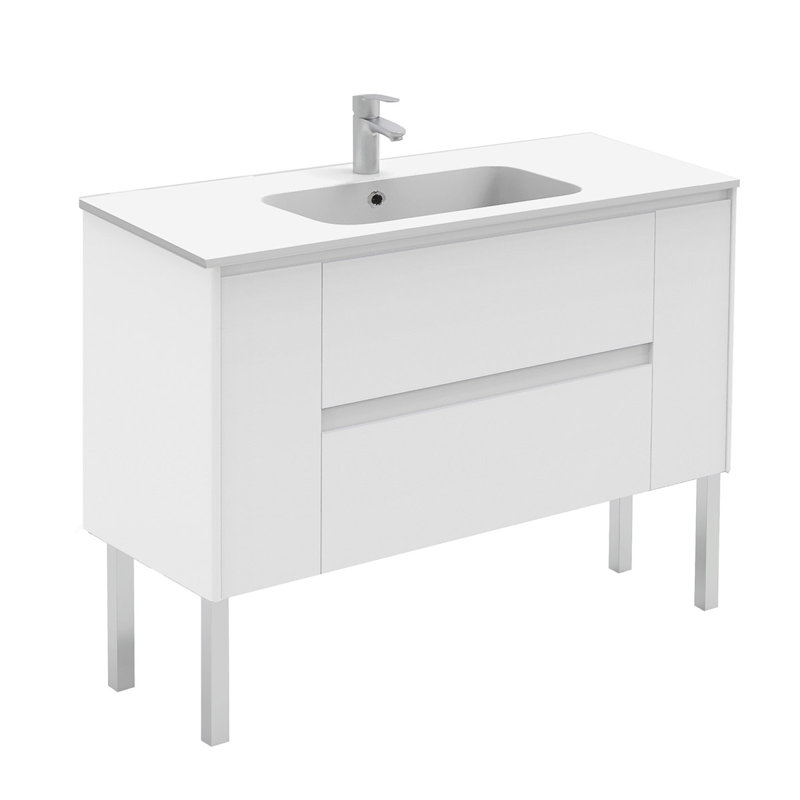 Ambra 47.4'' W Single Vanity, Matte White