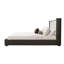 Lit en lin beige et espresso-186137123