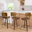 26" Swivel Upholstered Counter Height Bar Stool-2130976834-2137909068