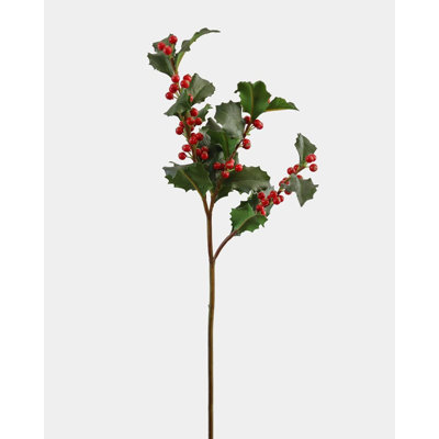 Artificial Holly with Berries 25"