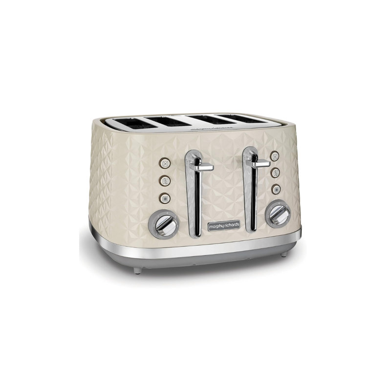 Vector 4-Slice Toaster, Cream