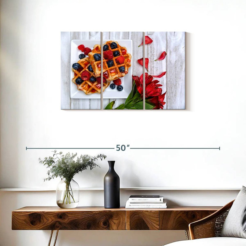 Yarlin Berry Waffles, 20" H x 33" W