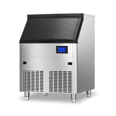 IceOrbit Commercial Ice Maker Machine 450lbs/24h, Etl Approved Under Counter Ice Maker, 130lbs Storage, Stainless Steel Ice Machine, Upgraded Water Filter Reduce Scale For Home Bar Restaurant Office