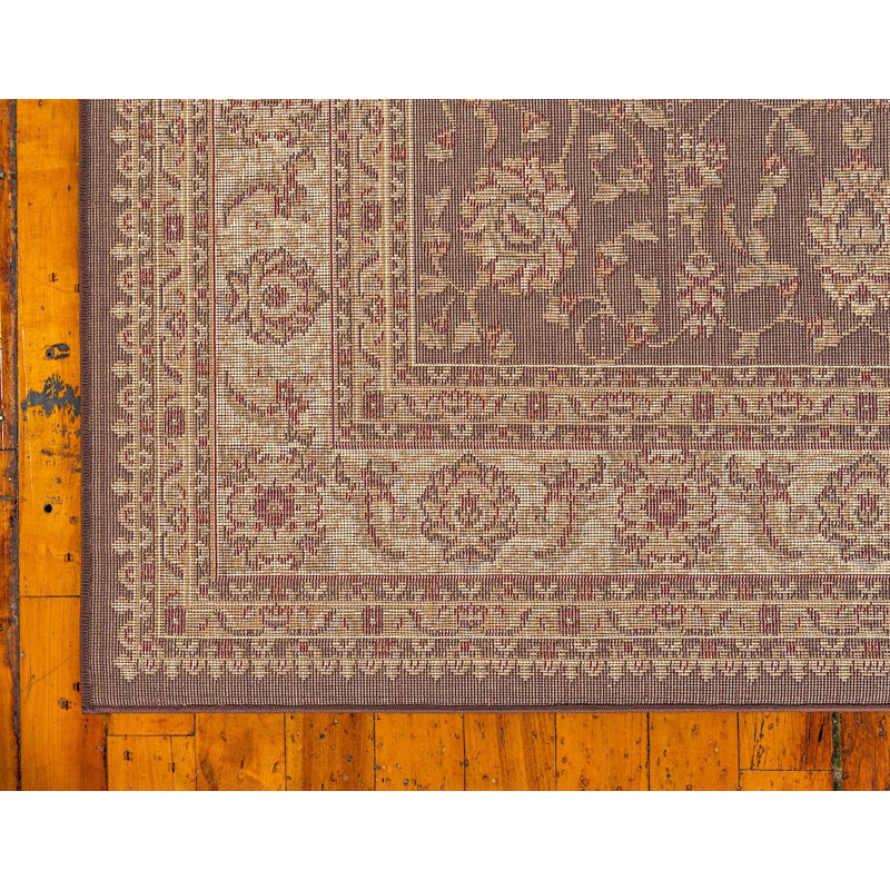 Tapis oriental Niles, Vert, Rectangle 8 pi x 11 pi 4 po