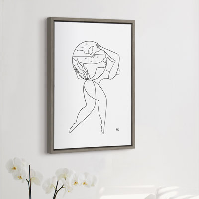 Ingra The Day She Realized She Could by Maggie Stephenson - Floater Frame Graphic Art Print on Canvas