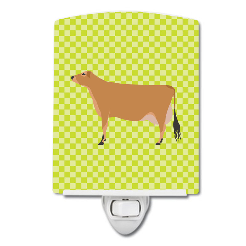 Éclairage de nuit en céramique jersey vache