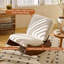 Chaise berçante confortable, fauteuil oscillant rembourré de haute qualité, structure en bois massif, chaise de lecture d'appoint parfaite pour les environnements multiples pour la chambre à coucher, le salon et la chambre de bébé