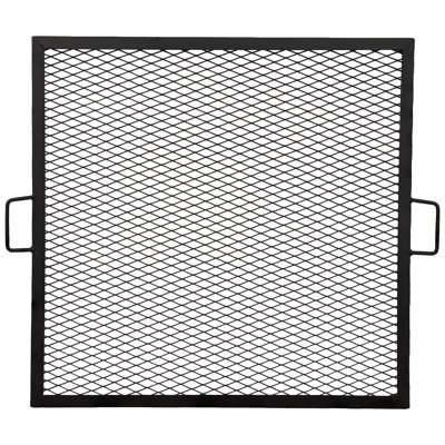 Gril de cuisson en acier avec poignées carrées en acier noir X-Marks - 40 po