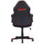Fauteuil de jeu ergonomique réglable en similicuir, bureau d'ordinateur / chaise de bureau, noir / rouge