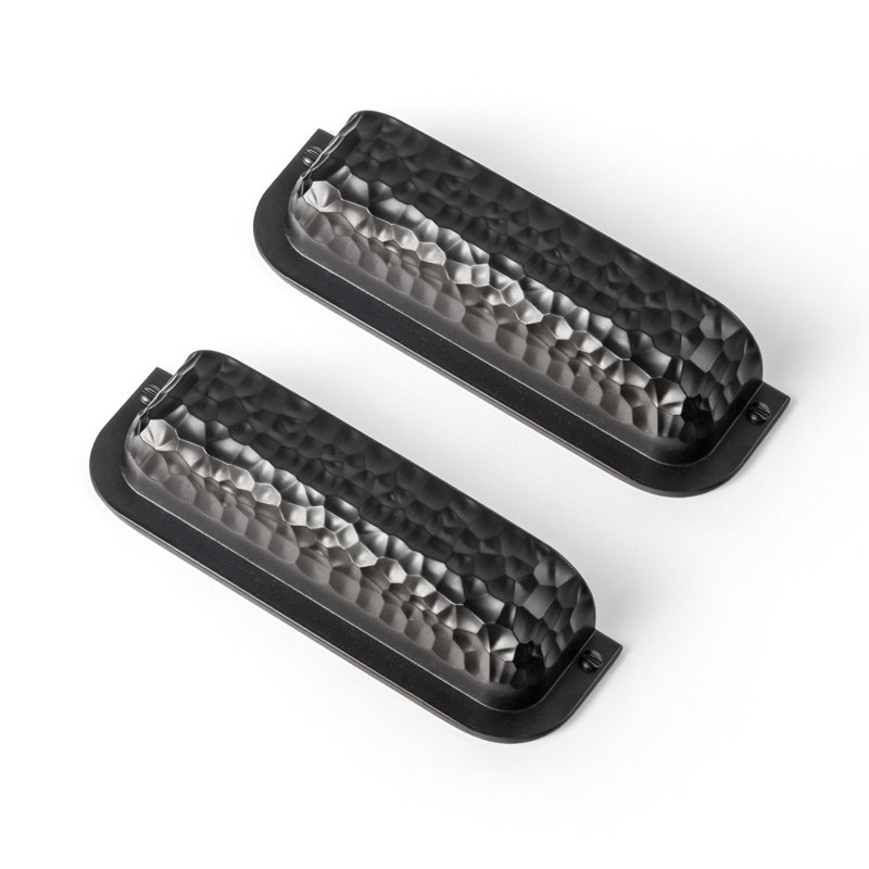 Textured Hammered Cabinet Pulls, Noir, 3"