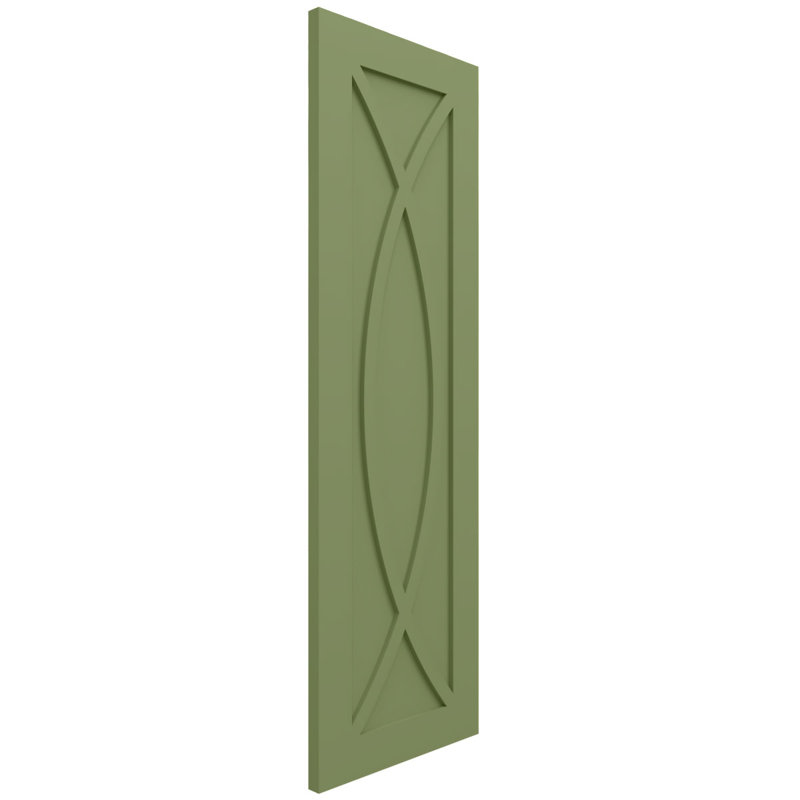Volets de style moderne EnduraCore Composite Rosa, L 18 po, Vert mousse, H 30 po