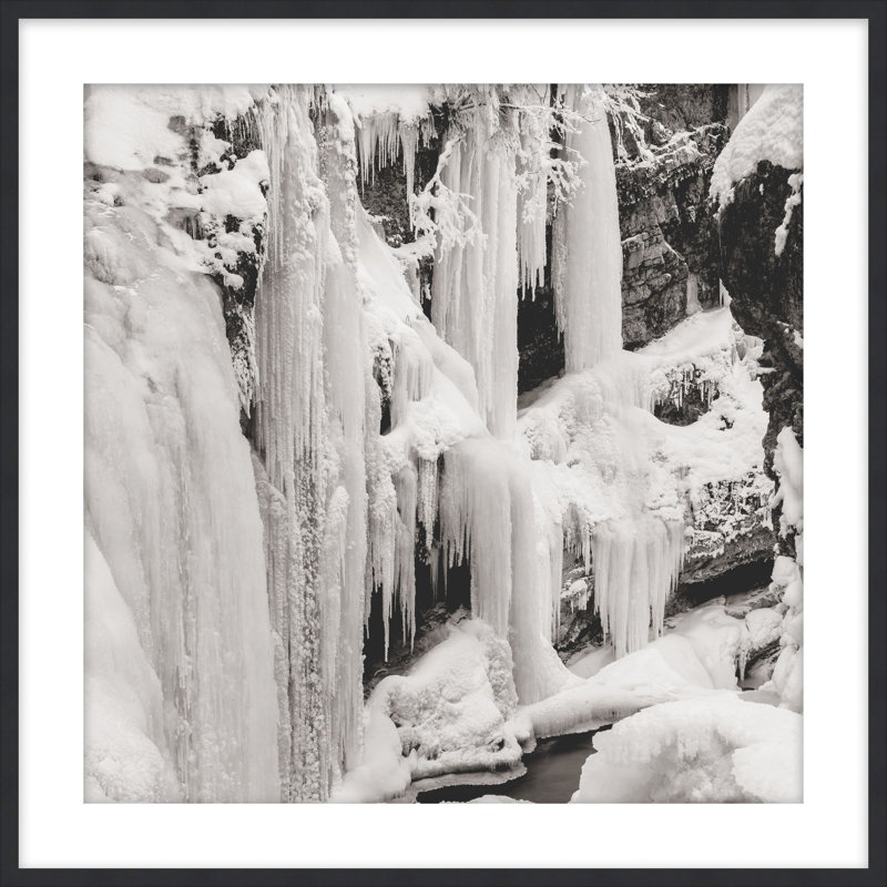 «Snowscape 7», reproduction d'art encadrée, H 46 cm x l 30 cm