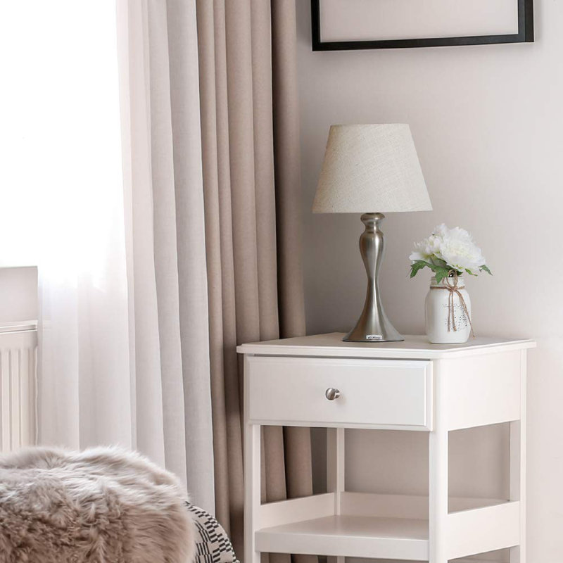 Metal Table Lamp, Sliver