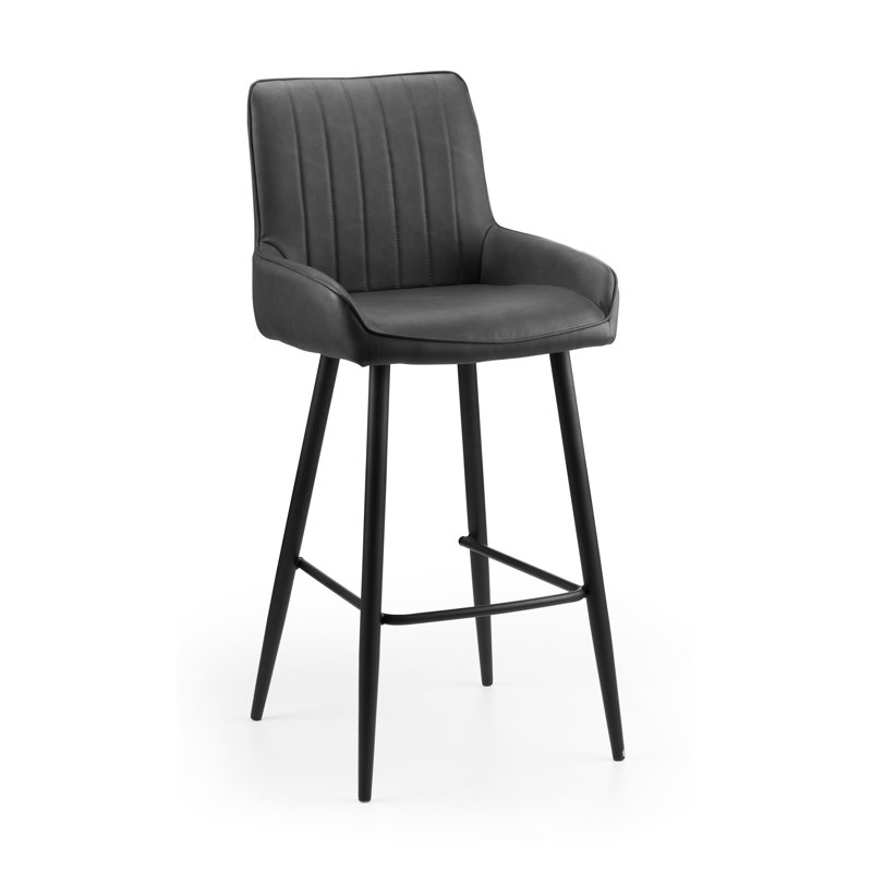 Wynnfield Upholstered Counter Stool with Metal Frame