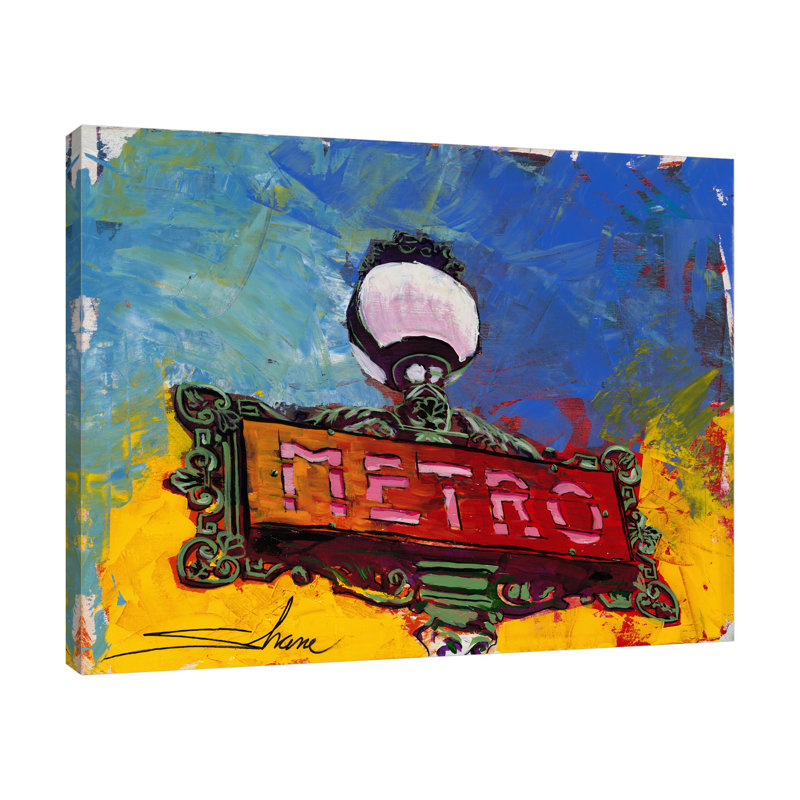 «Metro» par Shane Miller - reproduction sur toile tendue, H 12 po x l 15 po x P 1,5 po