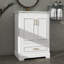 Meuble-lavabo moderne avec lavabo en céramique 2 portes et 1 tiroir pratique-1302348212