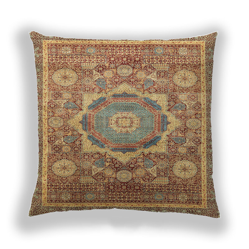 Coussin décoratif abstrait 2366, Microsuède