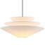 Lustre campagnard moderne 1 lumière 23,62 pouces avec abat-jour en tissu blanc cassé Dia