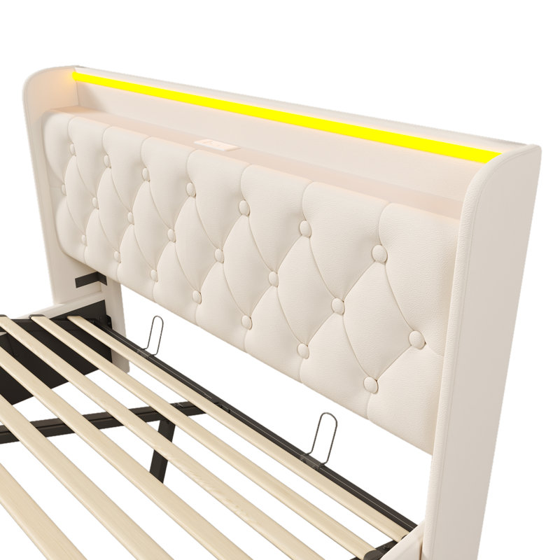Upholstered Ottoman Storage Bed, 148 x 206cm