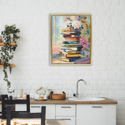 Vivid Bookstack par Window Floating Frame, conception par Arlington Prints