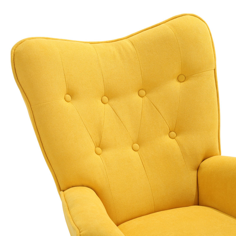 Opie Upholstered Armchair, Yellow