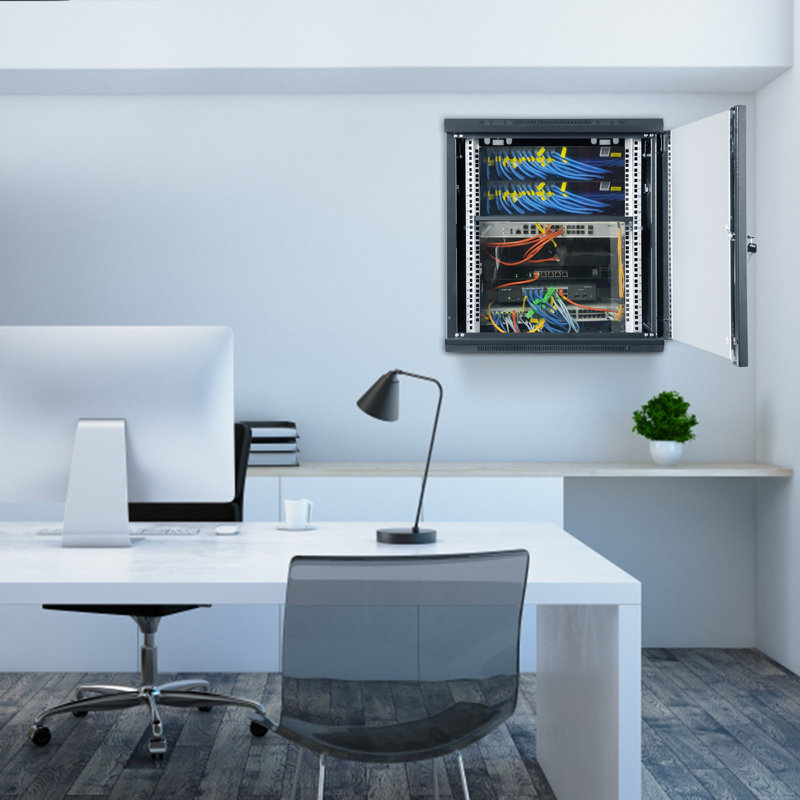 Armoire de rangement murale VEVOR, armoire de support de serveur. pour l'équipement informatique.