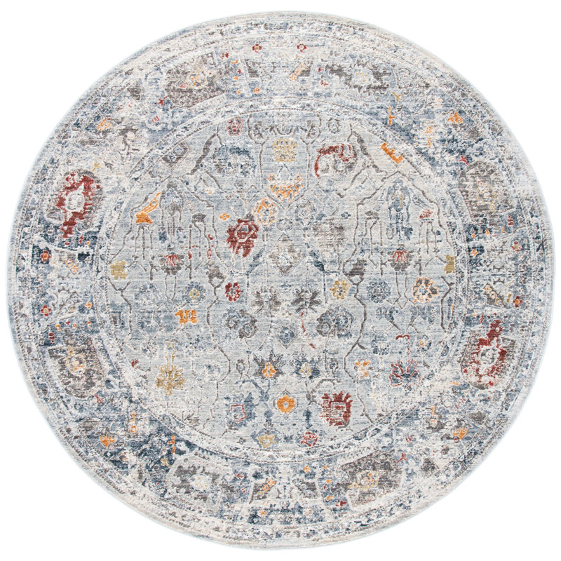 Tapis gris Smithson, Rond 6 pi 7 po
