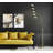 73'' Antique Satin Brass LED Tree Floor Lamp with USB