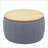 Ottoman 2-in-1 Storage End Table, Dark Grey 25.5x25.5x14.5 | DARK GREY | MDF-380911224