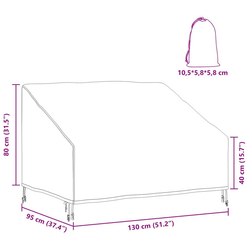 Outdoor Patio Bench Cover