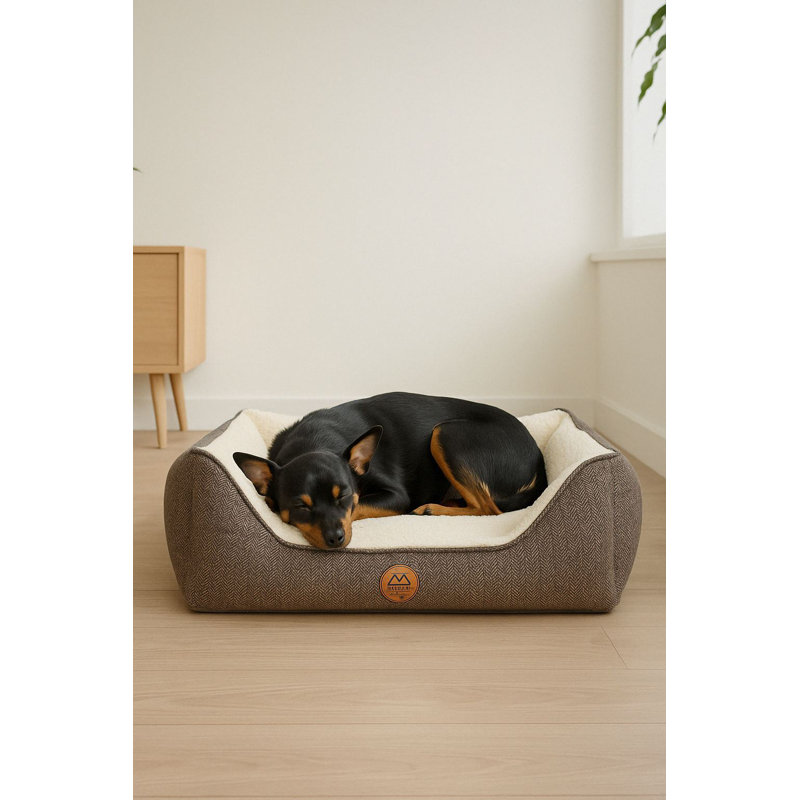 Lit pour animal de compagnie, Brun, L 23,6 po x l 15,7 po