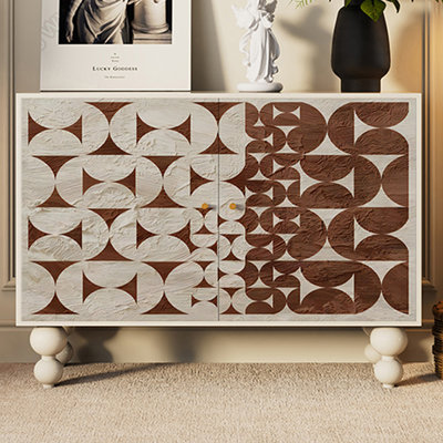 Armoire d'appoint moderne en bois massif