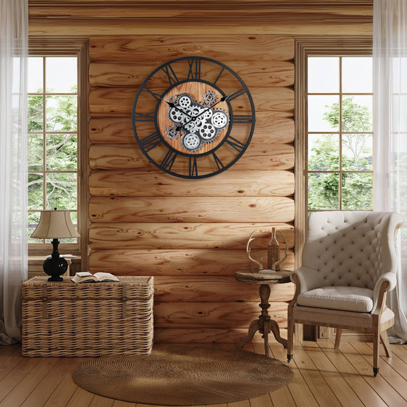 Brailin Manufactured Wood Wall Clock
