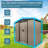 6 ft. W x 4 ft. D Outdoor Storage Shed, Metal Sheds Tool Shed with Lockable Sliding Doors