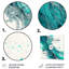 Turquoise Waves in Paradise VII - impression sans cadre sur métal-87833787