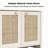 Sideboard Buffet Cabinet With Storage, Boho Credenza Storage Cabinet With 4 Doors And Adjustable Shelf, Wood Coffee Bar Console Cabinet Buffet Table For Kitchen, Dinning Room, Entryway